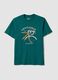 Gr&uuml;nes Kurzarm-T-Shirt aus reiner Baumwolle, Regular Fit_4