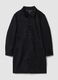 Black regular-fit coat with buttons_0