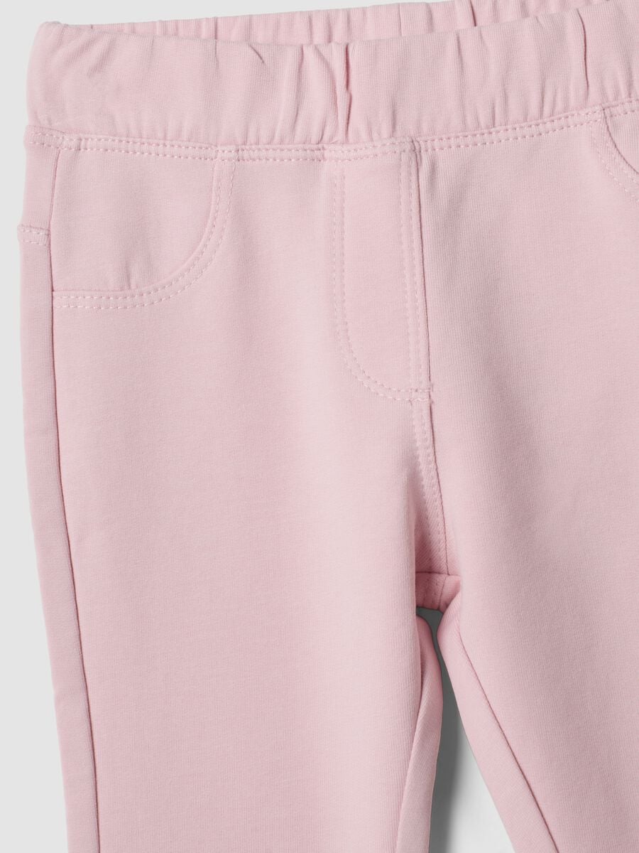 Rosa Hose aus elastischer Bio-Baumwolle_2