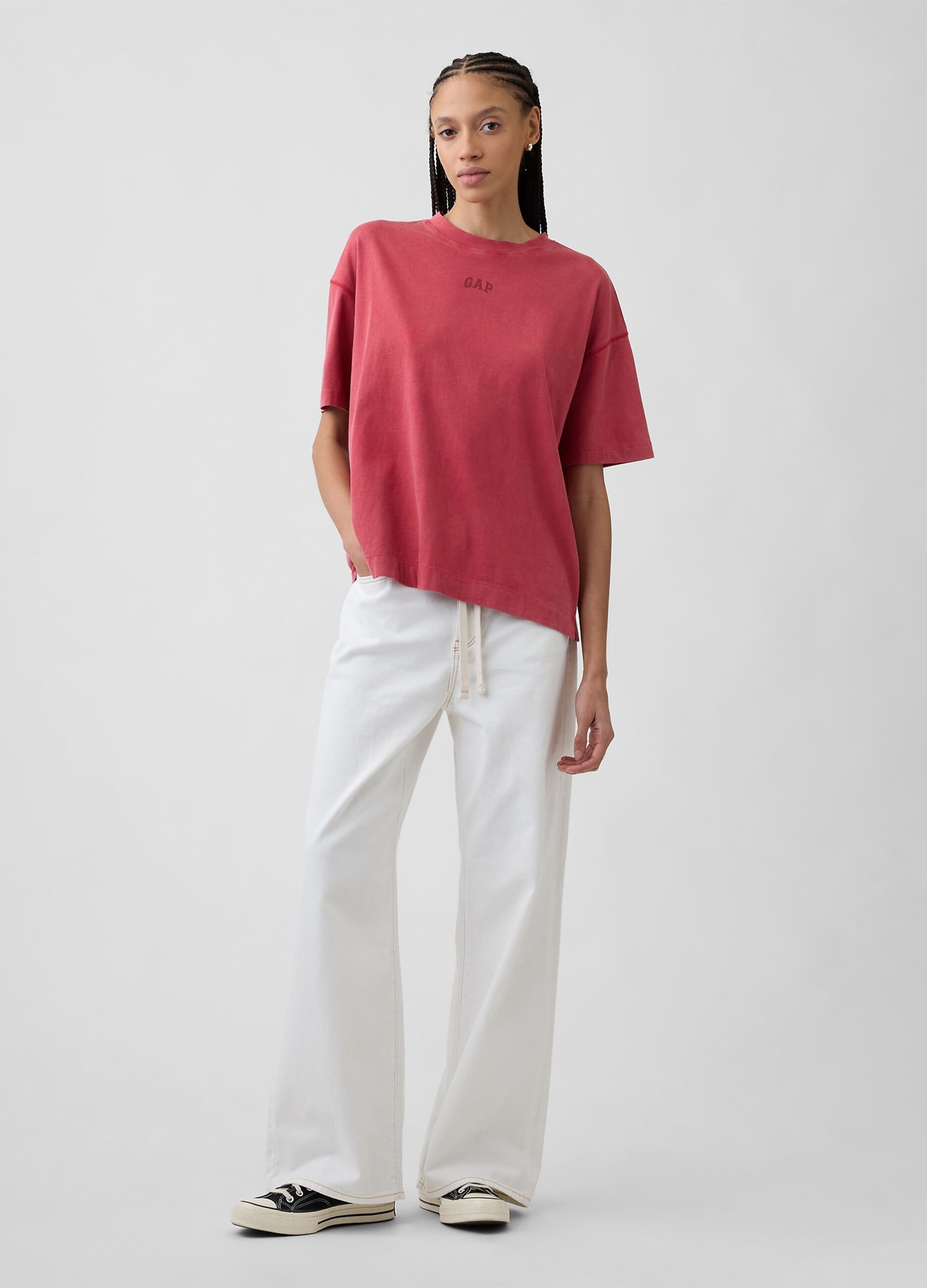 Pure cotton short-sleeve T-shirt