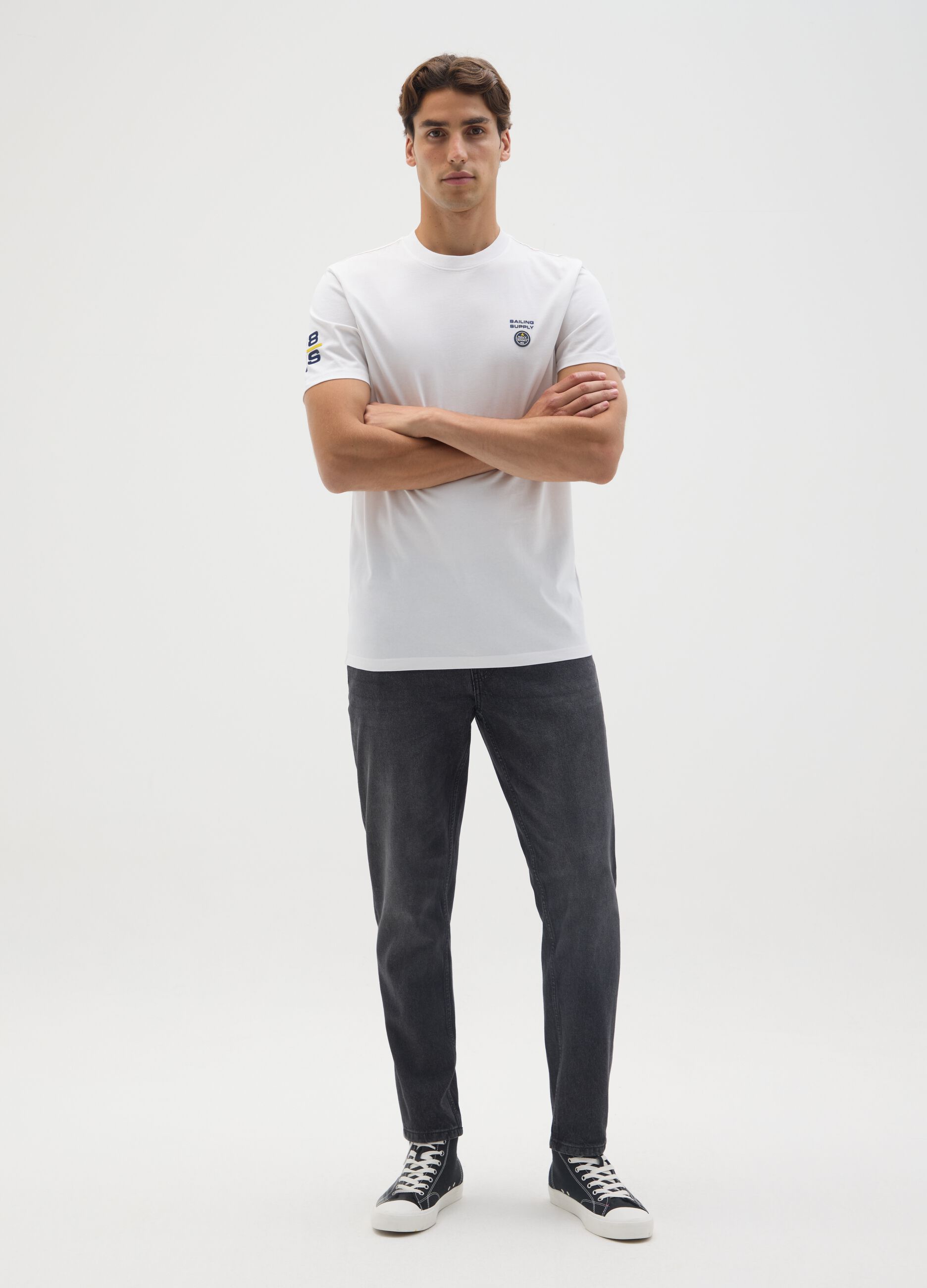 White pure cotton t-shirt