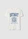 Boys' regular fit white pure cotton T-shirt with print_3
