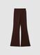 Leggings marroni flare in tessuto elasticizzato traspirante ALTAVIA STUDIO_5