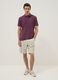Wei&szlig;e Cargo-Bermudas aus reiner Baumwolle, Regular Fit_0