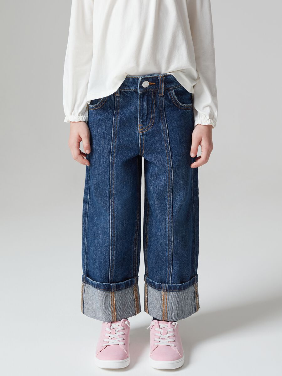 Wide-leg jeans in cotton_1