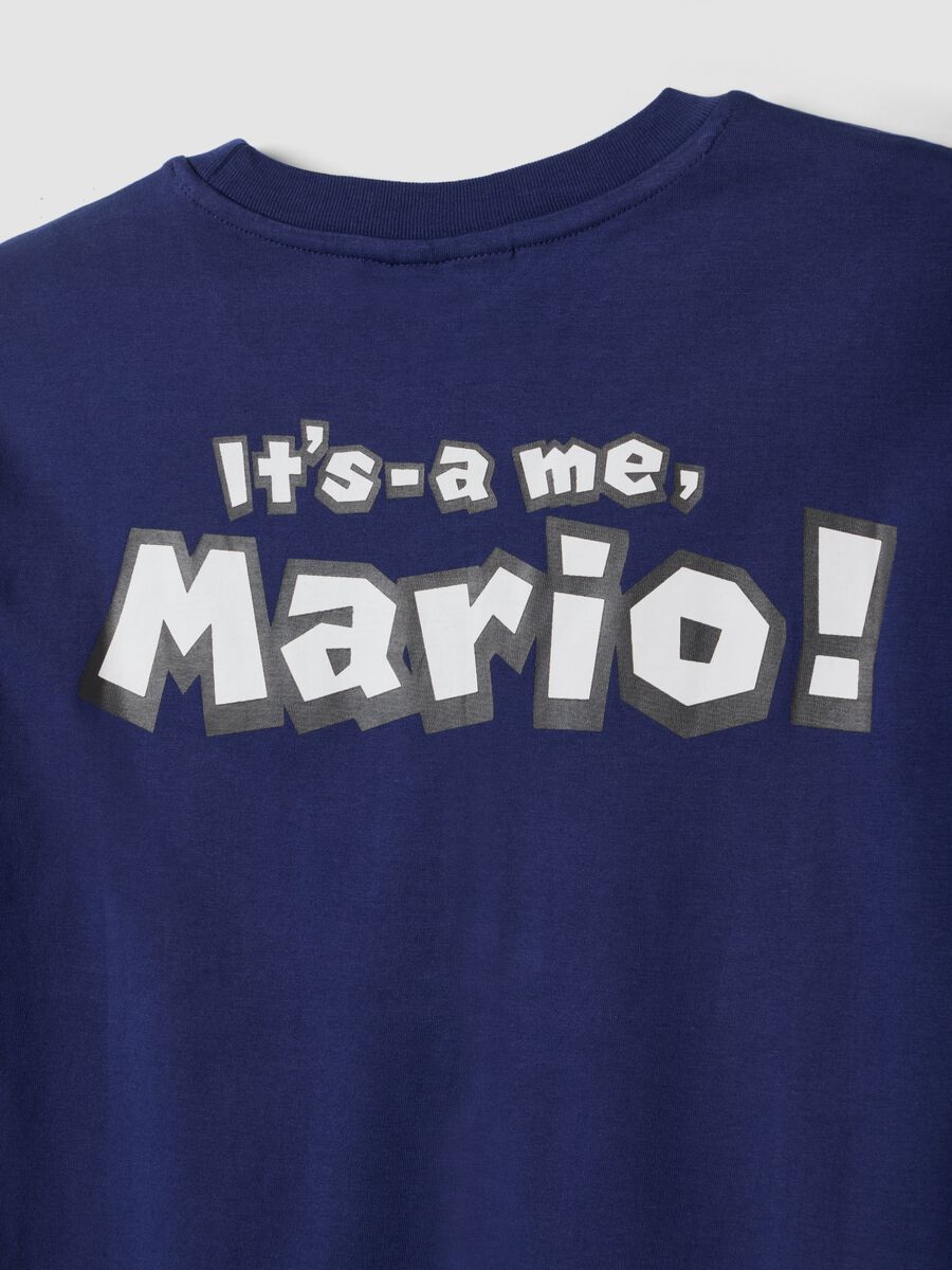 Blue short-sleeve pure cotton regular-fit T-shirt_1