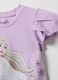 T-shirt multicolorida de algod&atilde;o el&aacute;stico para menina com estampado Frozen_2