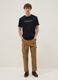 Schwarzes T-Shirt mit Schriftzug aus reiner Baumwolle, Regular Fit_1