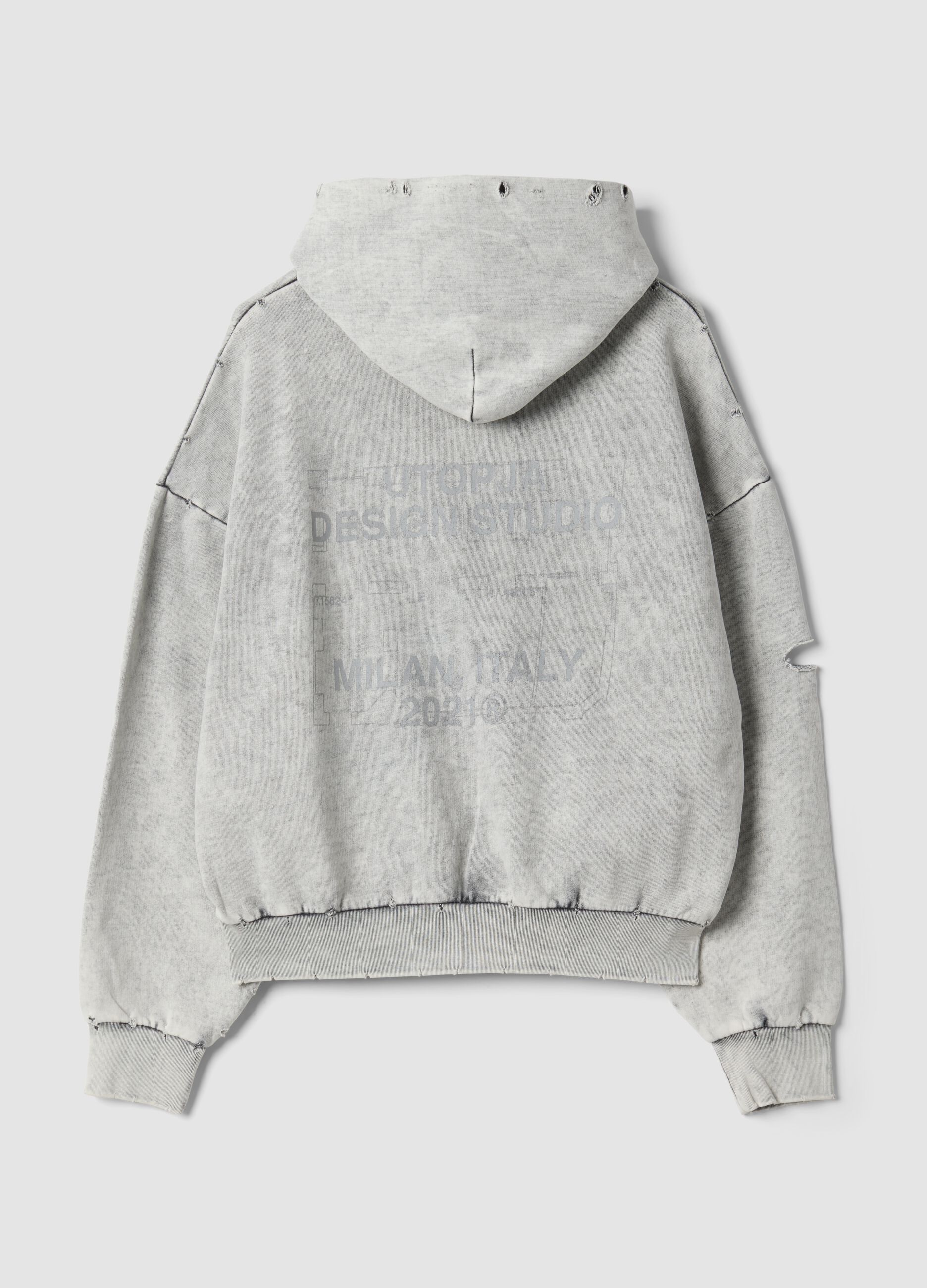 Hoodie Washed Moonstone