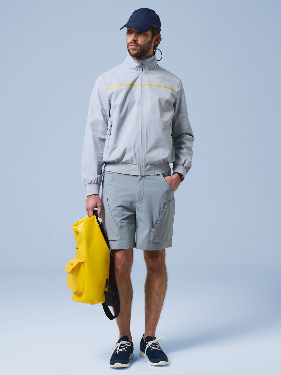 ALTAVIA SAILING grey windbreaker jacket with zip_1