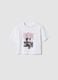 White organic cotton printed T-shirt_3