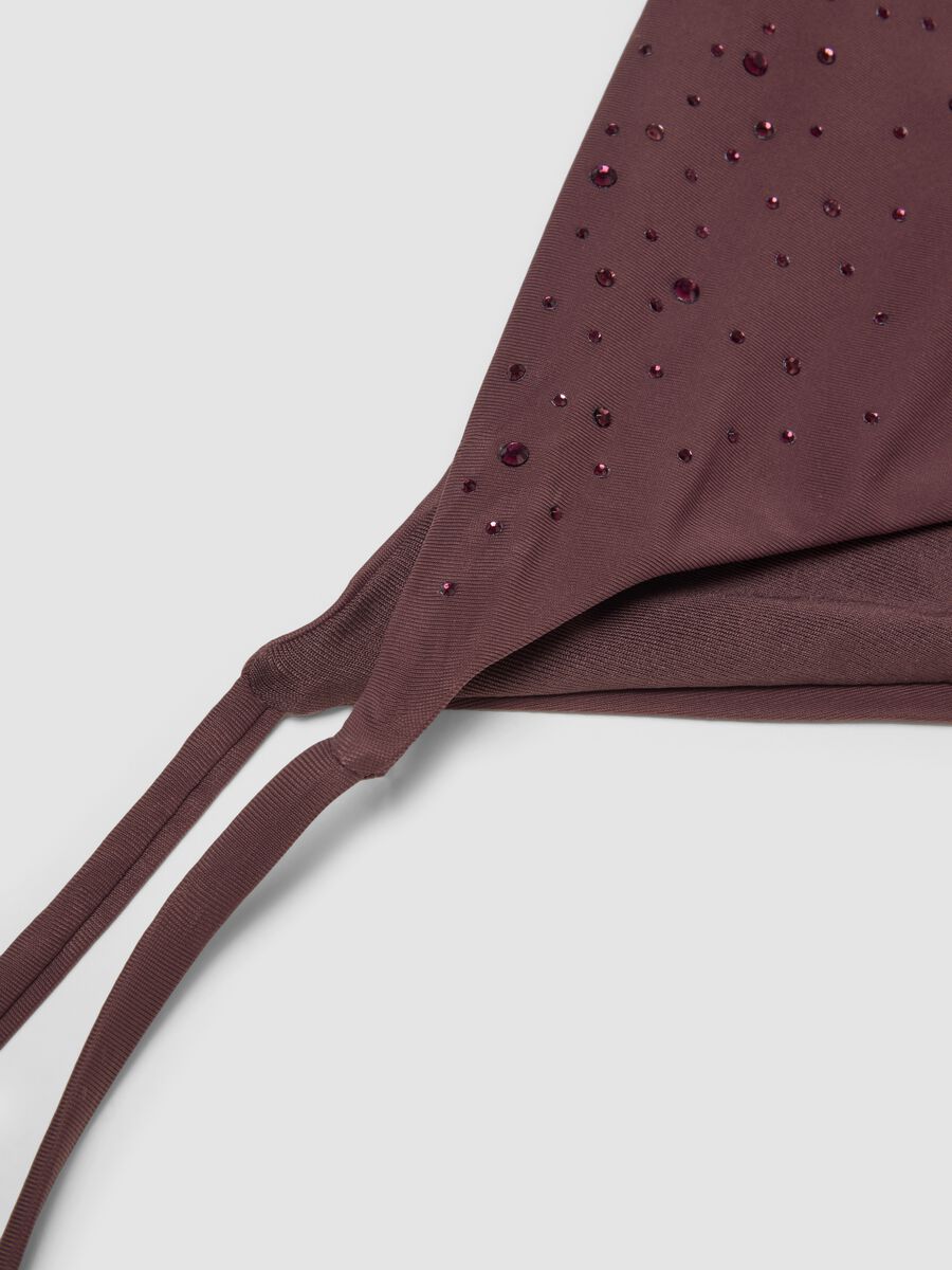 Braunes, elastisches Bikinih&ouml;schen mit glitzernden Details_5