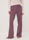 Mauve purple organic cotton crew-neck pyjamas_2