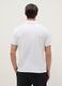 White short-sleeve mixed cotton polo, regular fit_2