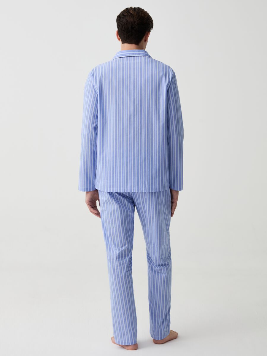 Long cotton pyjamas with buttons_1