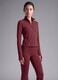 Rote, figurbetonte Full-Zip-Jacke aus Stretchmaterial &ndash; ALTAVIA STUDIO_3
