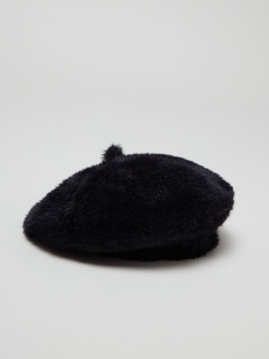 French beret in faux fur_2