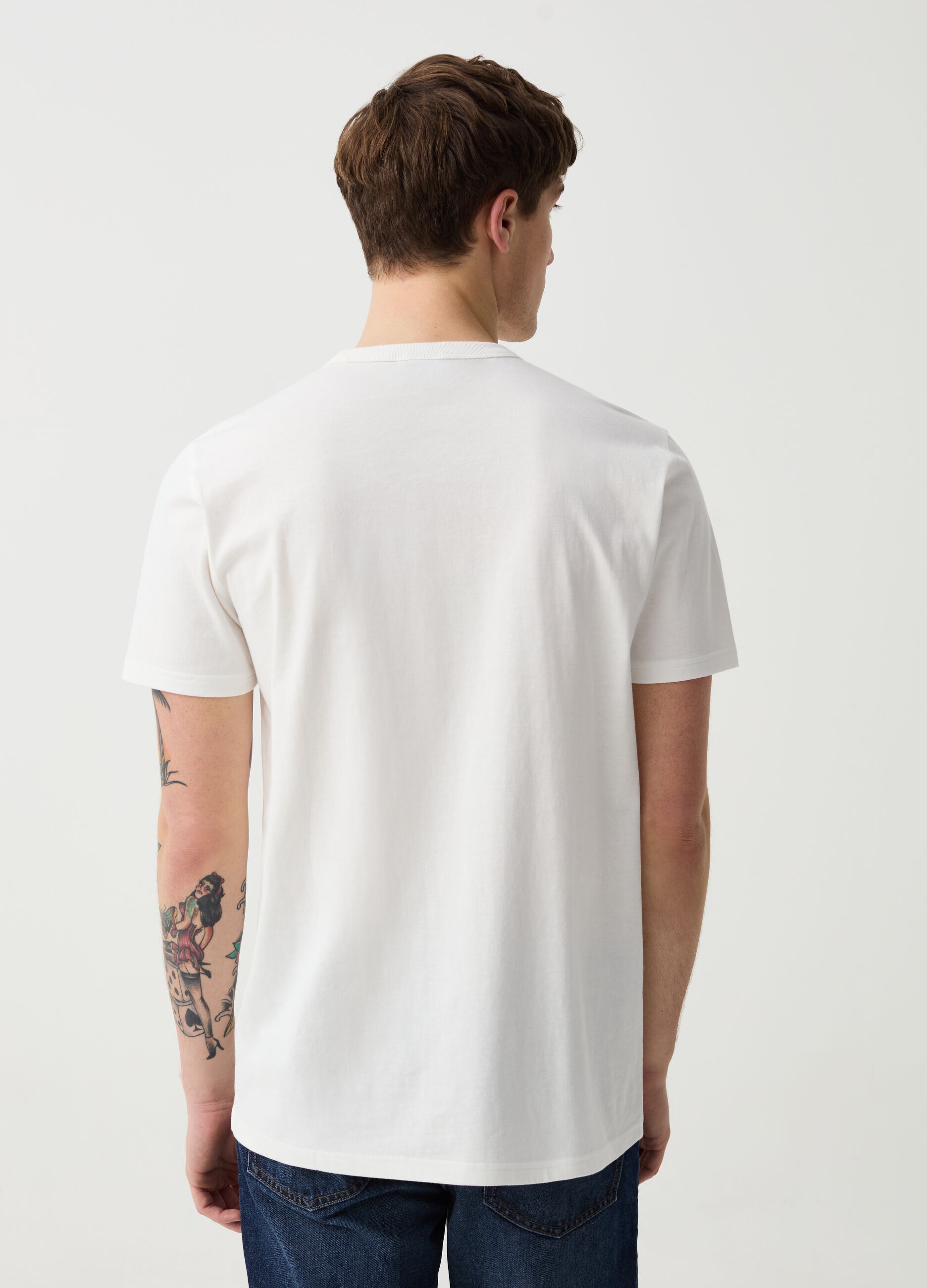 Cotton T-shirt with Nirvana print