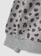 Grey pure cotton animal print crew-neck sweatshirt_2
