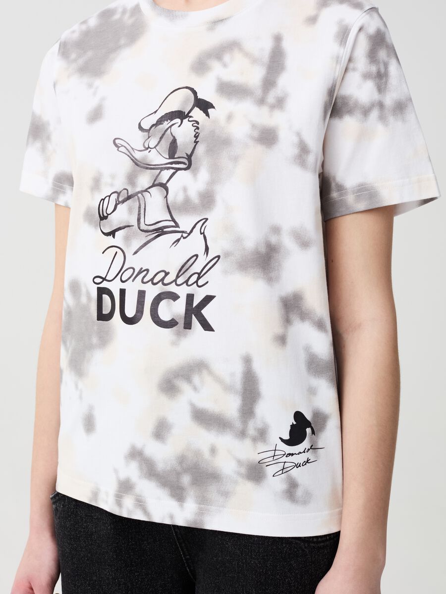 Tie-dye T-shirt with Donald Duck 90 print_2