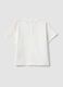 T-shirt branca em algod&atilde;o el&aacute;stico com estampado para beb&eacute; menina, corte regular_1