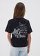 Girls&rsquo; black boxy-fit pure cotton T-shirt with Lilo & Stitch print_2