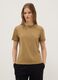 Brown pure cotton regular fit T-shirt_0