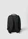 Black water-repellent backpack with front pocket and padded shoulder straps_2