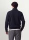 Blue cotton-blend half-zip crew-neck sweatshirt_3