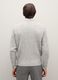 Grey regular fit sweater with round neckline_3