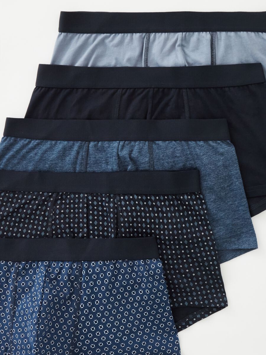 Five-pack boxer shorts with micro pattern_3