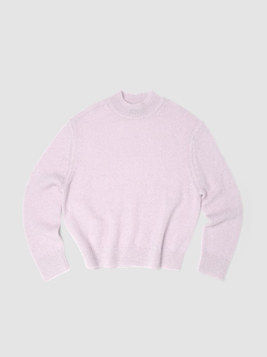 Light Pink Mohair Crew-Neck Jumper_0