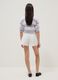 White pure cotton five-pocket shorts_1