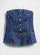 Stretch Denim Waistcoat with Buttons_3