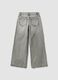 Girls&rsquo; grey wide-leg jeans in pure cotton_5