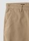 Beige pure cotton barrel-fit chino trousers_1