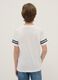 T-shirt de rapaz em algod&atilde;o branco puro com padr&atilde;o New York_1