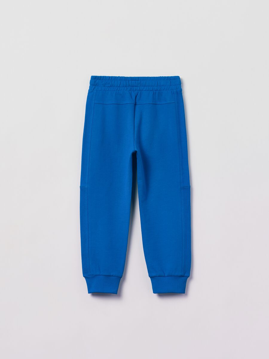 Solid colour plush joggers with pockets_1