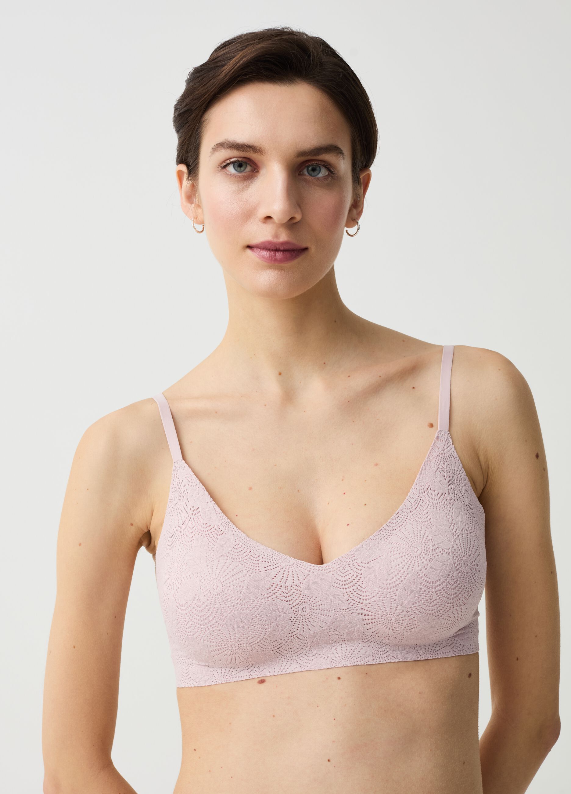 The Nude bralette with print