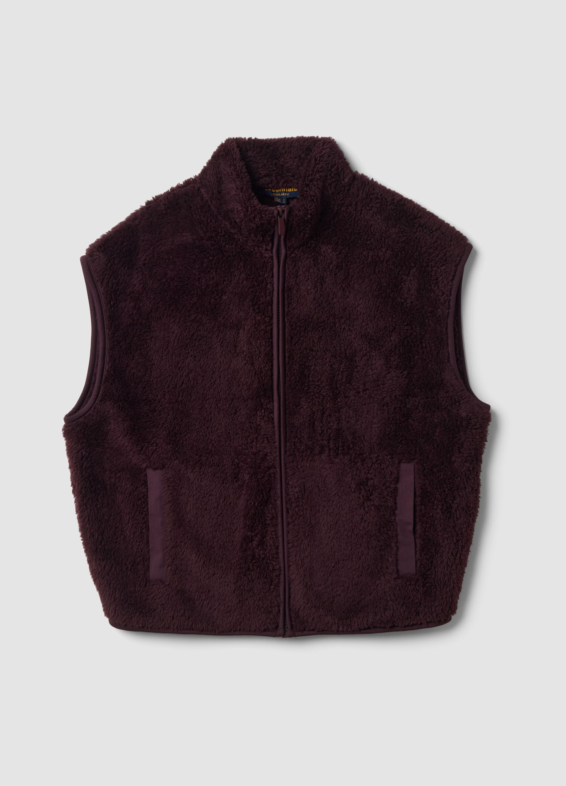 Colete roxo ameixa regular fit