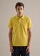 Yellow short-sleeved pure cotton polo regular fit_0