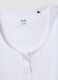 White pure cotton regular fit T-shirt with deep Henley neck_5