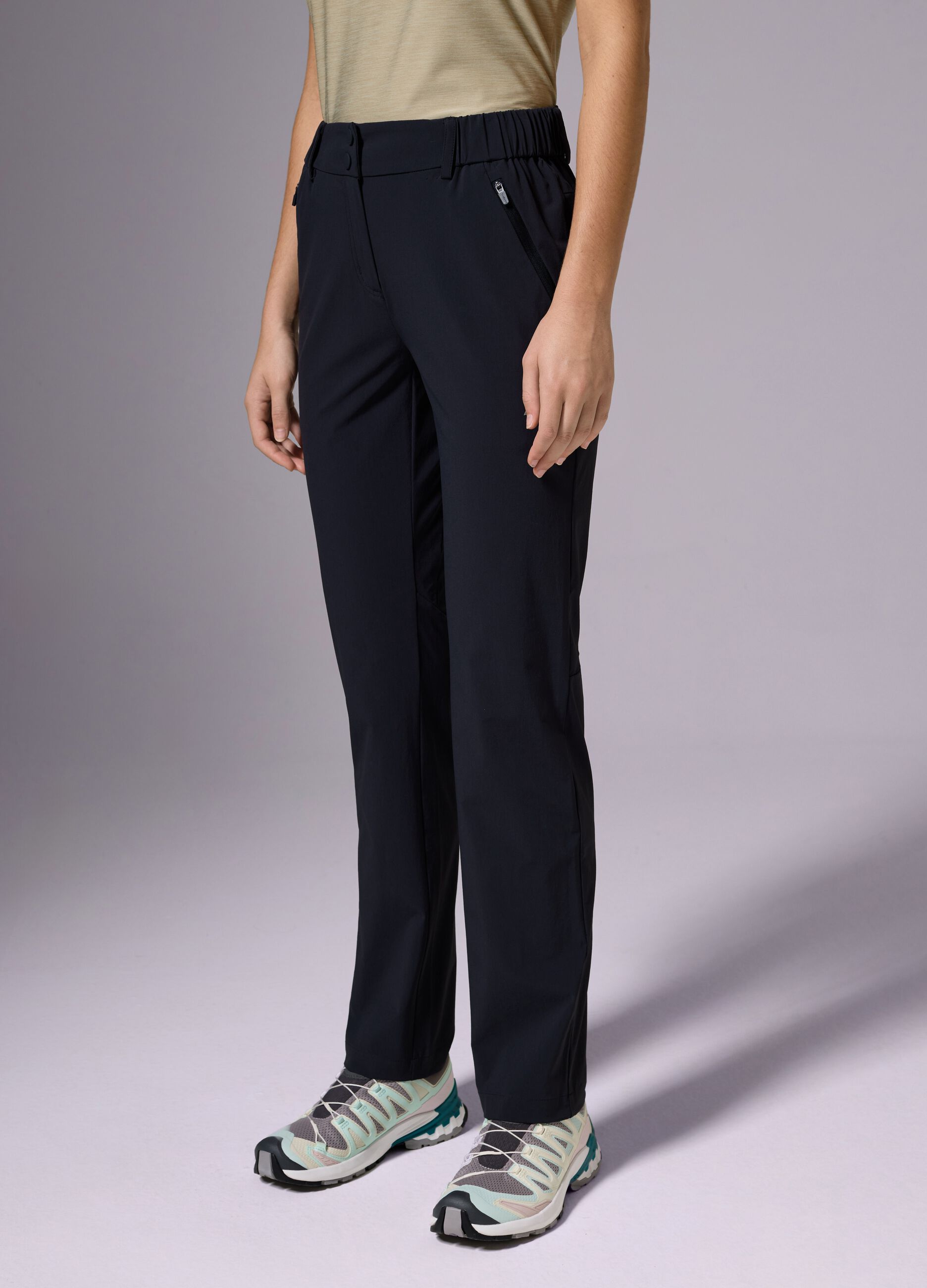 Altavia Damen Sportliche Stretchhose in Schwarz