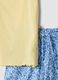 Pijama amarelo em algod&atilde;o org&acirc;nico com top de al&ccedil;as finas_1