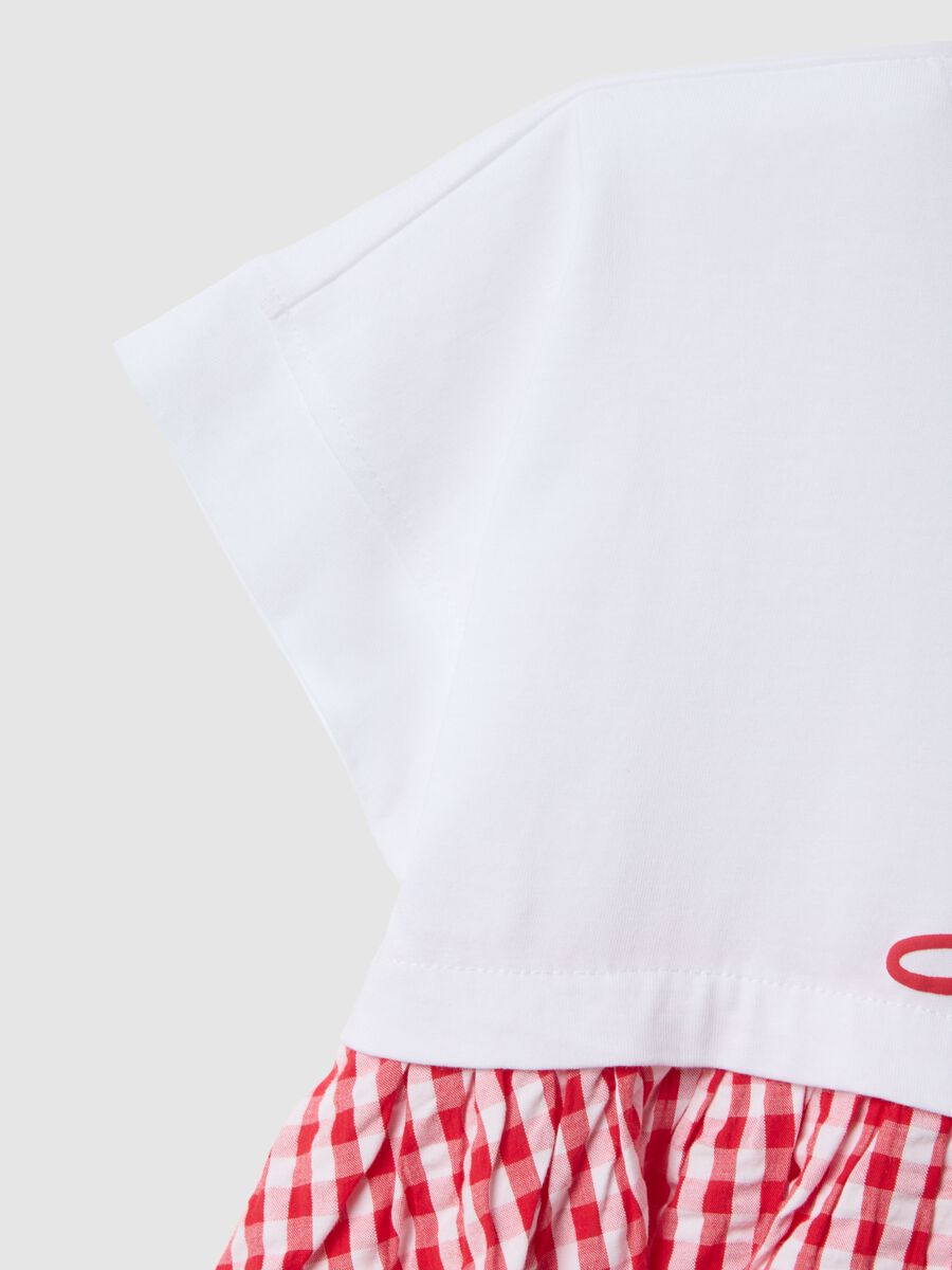 Girl's multicolour pure cotton dress regular fit with Minnie_3