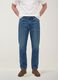 Blaue Regular Tapered Jeans aus Baumwoll- und Lyocell-Mix_1
