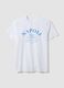 Wei&szlig;es T-Shirt aus reiner Baumwolle mit Print, Regular Fit_4