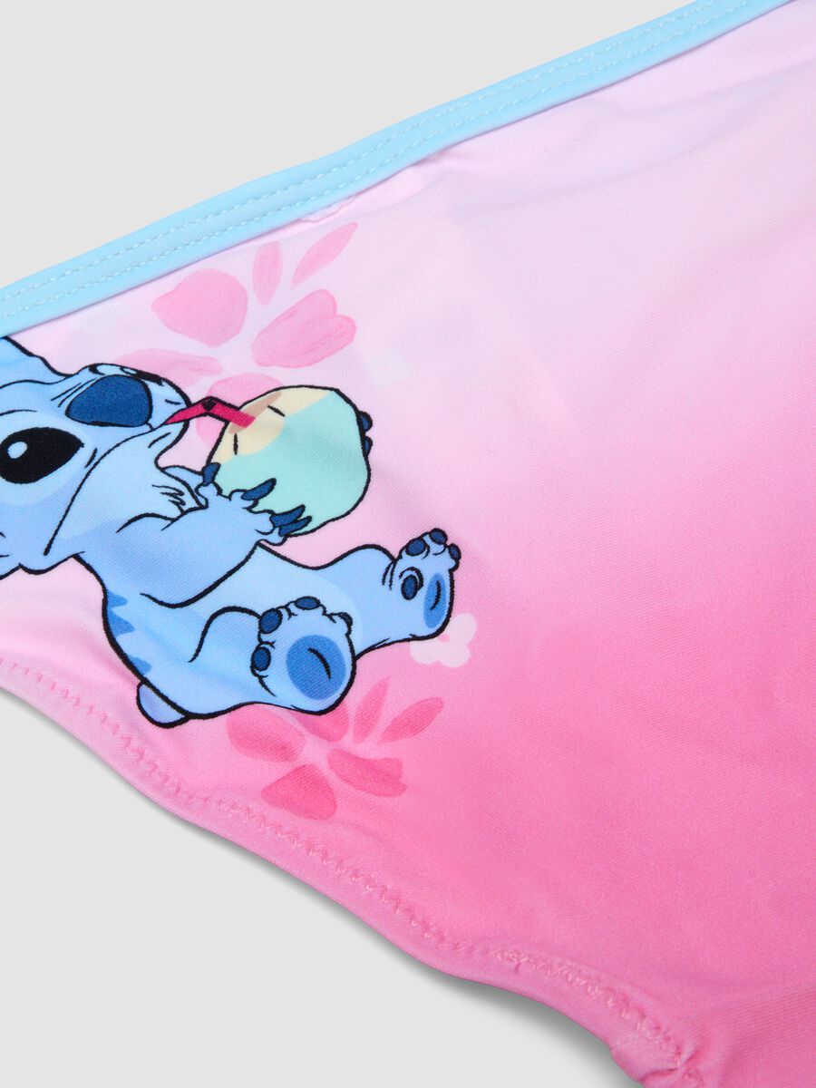 Pink stretch Stitch print bikini_3