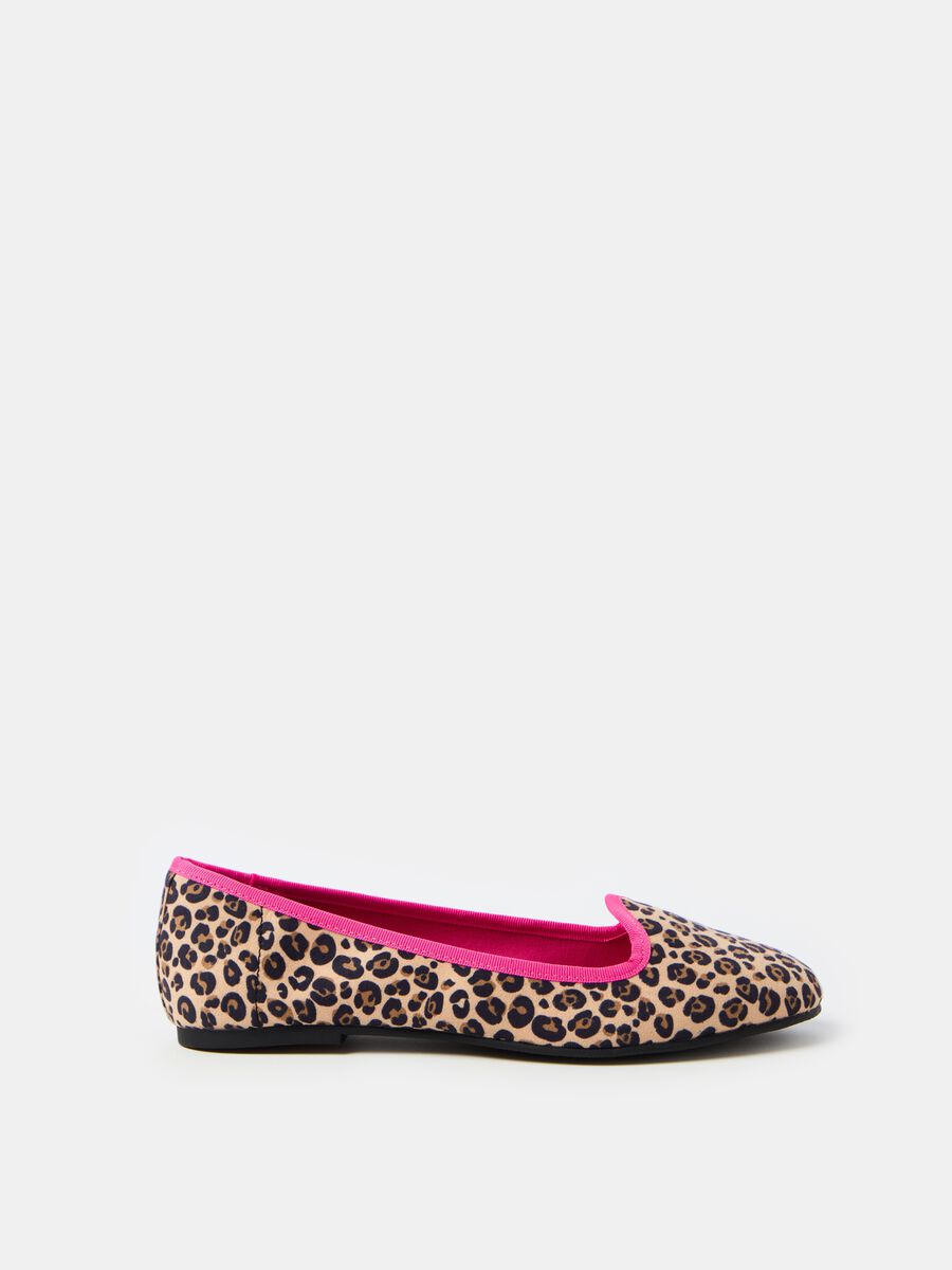 Slipper shoes with animal print_0