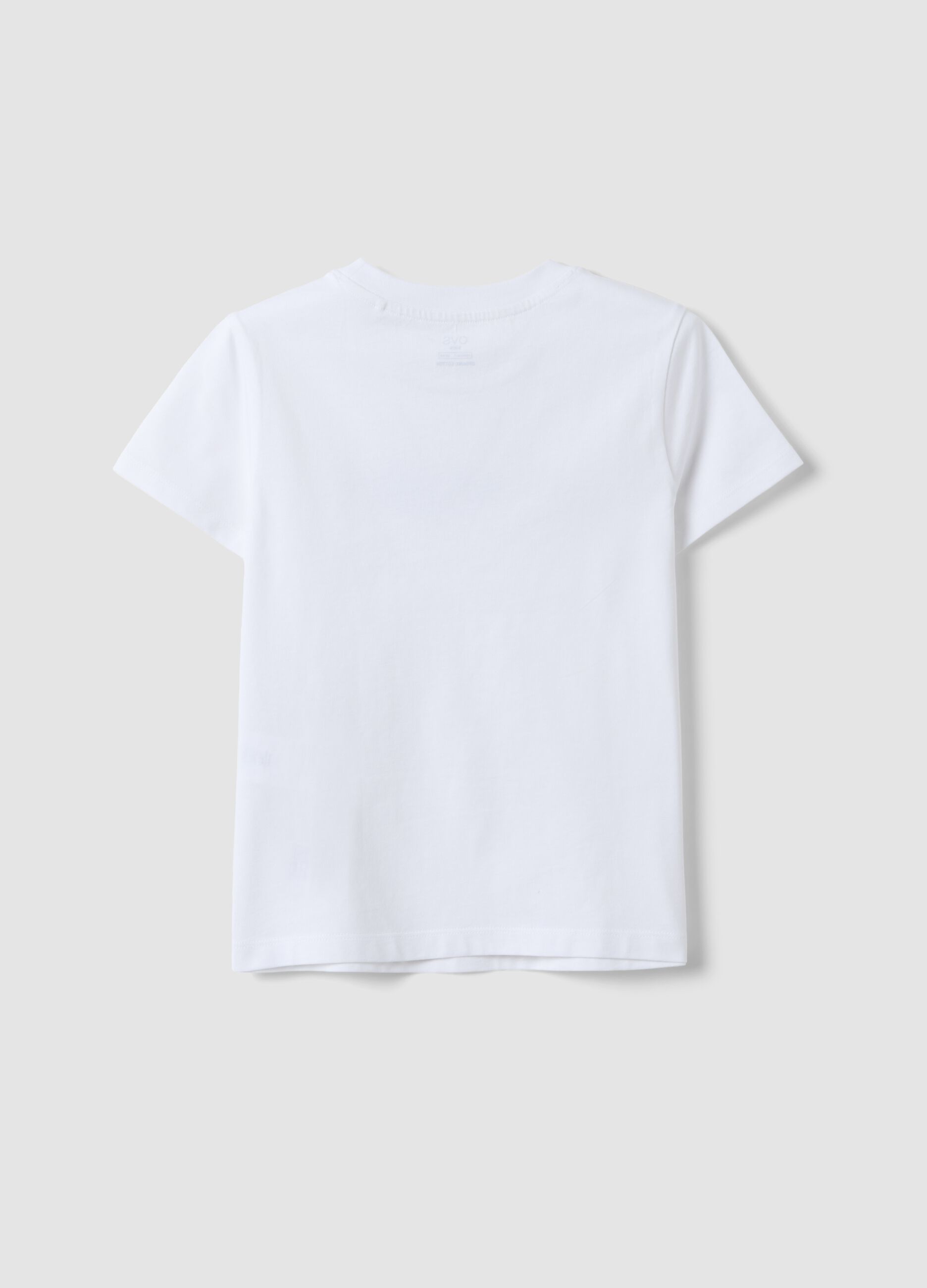 White pure organic cotton T-shirt with &ldquo;Stargirl&rdquo; print for girls